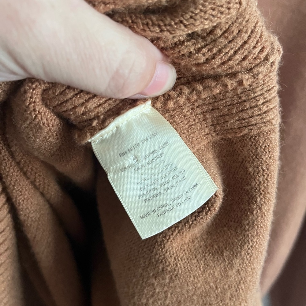 Moth Saskia Mock neck Womens Sweater soft cozy longline minimalist Anthropologie - Picture 6 of 7